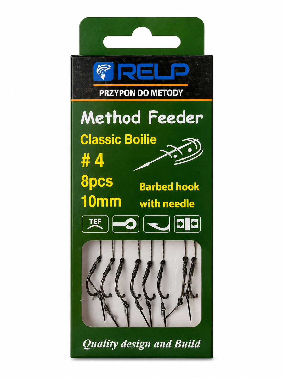 haczyki z przyponem method feeder r4 relp 10 mm 8 szt haczyki z przyponem method feeder r4 relp 10 mm 8 szt