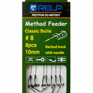 haczyki z przyponem method feeder r8 relp 10 mm 8 szt.