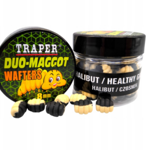 przynęta traper duo maggot wafters 8mm 25g halibut / czosnek
