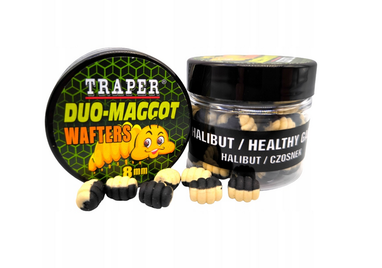 przynęta traper duo maggot wafters 8mm 25g halibut / czosnek przynęta traper duo maggot wafters 8mm 25g halibut / czosnek