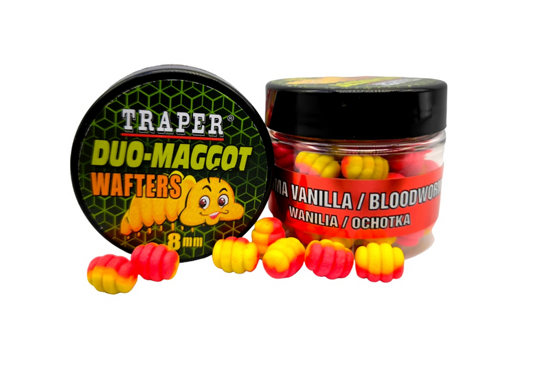 przynęta traper duo maggot wafters 8mm 25g wanilia / ochotka przynęta traper duo maggot wafters 8mm 25g wanilia / ochotka