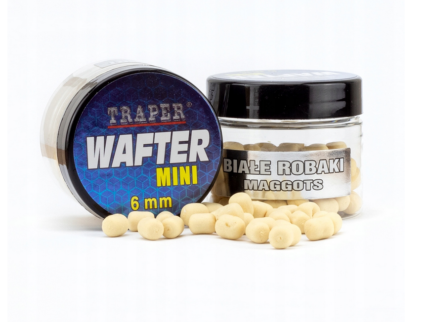 traper mini wafters wafter method feeder 6mm 15g białe robaki traper mini wafters wafter method feeder 6mm 15g białe robaki