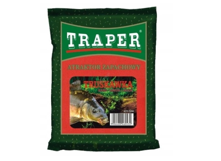 Atraktor Zapachowy Traper 250g Truskawka Karp Amur Kleń