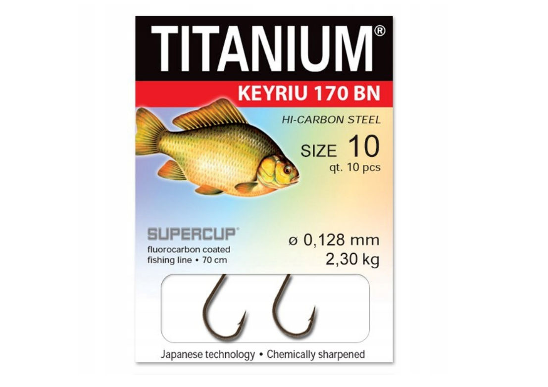 haczyki z przyponem karaś hak nr 10 robinson titanium keiryu 170 bn 10 szt. haczyki z przyponem karaś hak nr 10 robinson titanium keiryu 170 bn 10 szt.