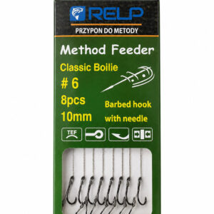 haczyki z przyponem method feeder r6 relp 10 mm 8 szt.