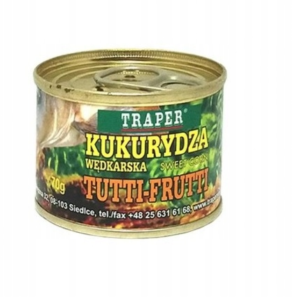kukurydza wędkarska traper puszka 70g tutti frutti sweet corn