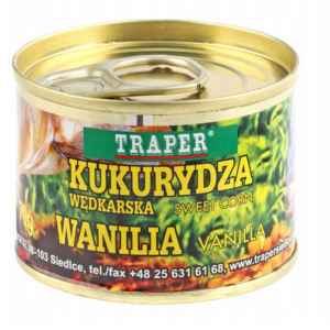 kukurydza wędkarska traper puszka 70g wanilia vanilla