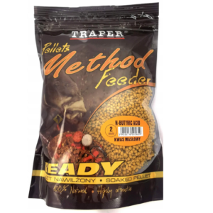 Pellet METHOD FEEDER READY Traper nawilżony 2mm 500g kwas masłowy