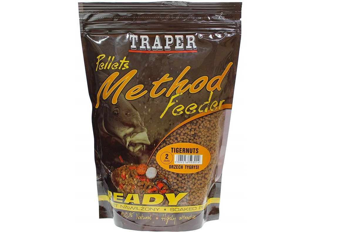 pellet method feeder ready traper nawilżony 2mm 500g orzech tygrysi pellet method feeder ready traper nawilżony 2mm 500g orzech tygrysi