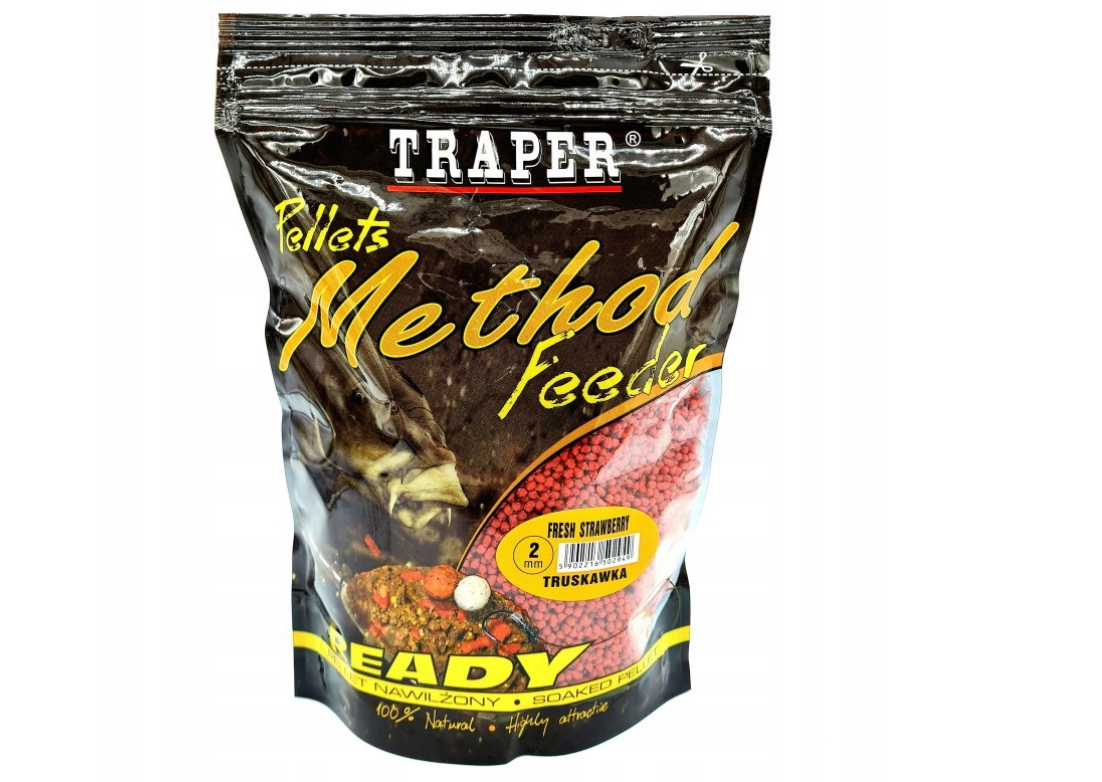 pellet method feeder ready traper nawilżony 2mm 500g truskawka pellet method feeder ready traper nawilżony 2mm 500g truskawka