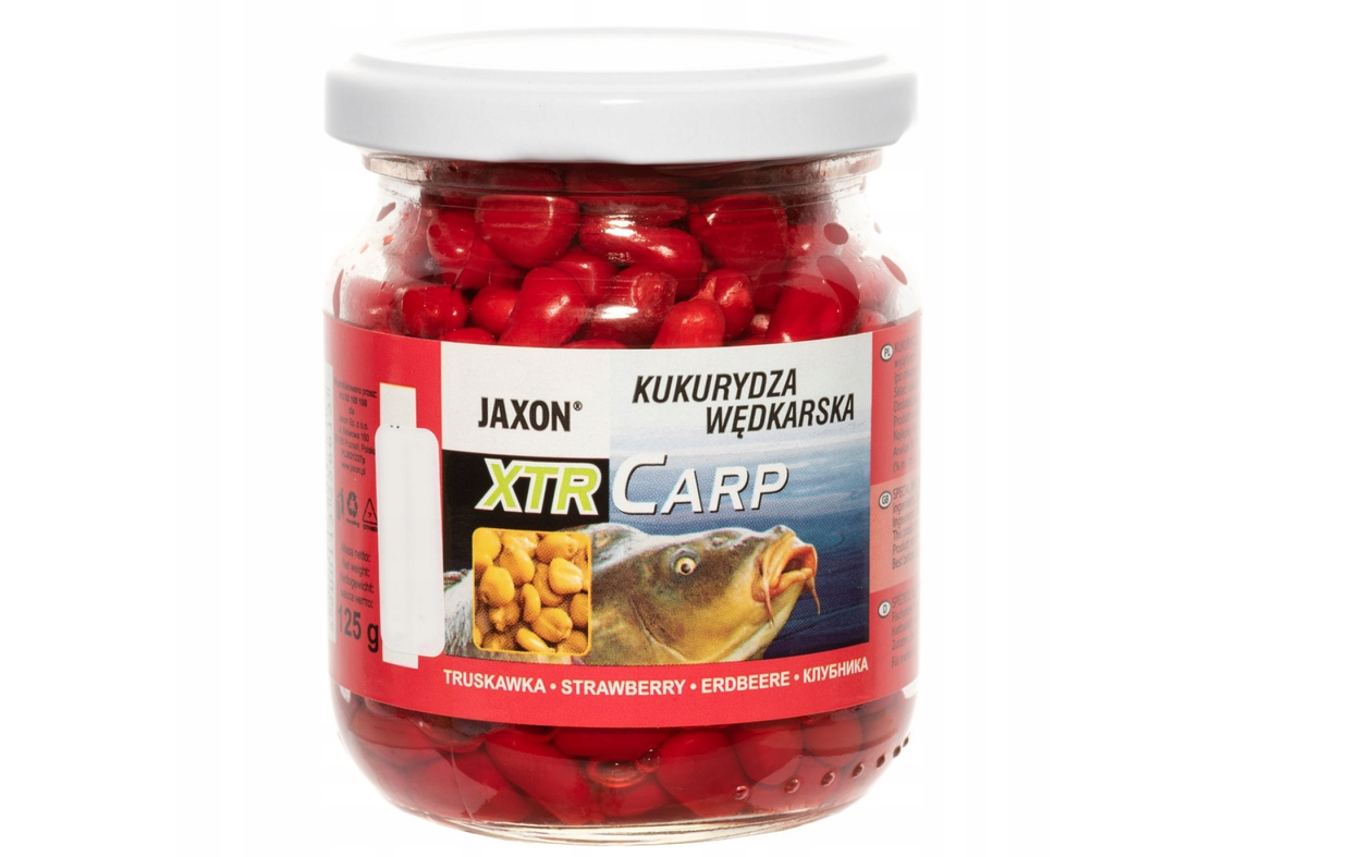 kukurydza wędkarska jaxon xtr carp truskawka red 125 g na włos fx cb03 kukurydza wędkarska jaxon xtr carp truskawka red 125 g na włos fx cb03