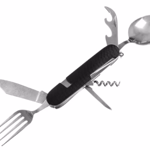 niezbędnik badger outdoor camping steel black – 6w1